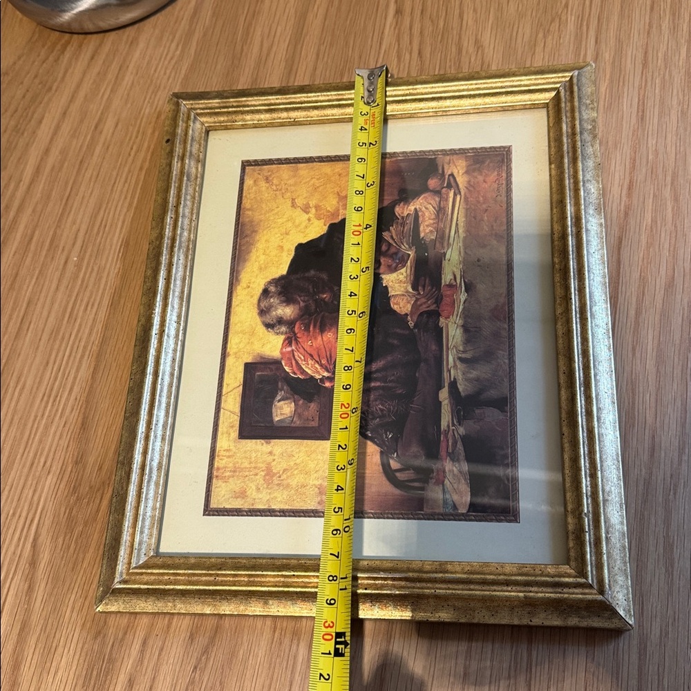 Framed Art Print with Gold Frame - Picture 3 of 3